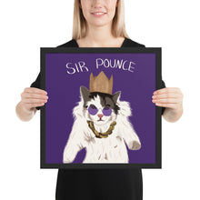 Load image into Gallery viewer, Sir Pounce - Framed poster