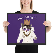 Load image into Gallery viewer, Sir Pounce - Framed poster