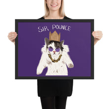Load image into Gallery viewer, Sir Pounce - Framed poster