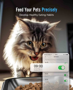 OneIsAll Dual Automatic Cat Food Dispenser