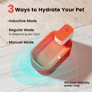 Pawaii Cat Water Fountain, Wireless & Battery Operated Automatic Pet Water Fountain, 68OZ/2L Wireless Water Fountain for Cats Inside, Ultra-Quiet, Easy to Clean and Assemble, 8-Stage Filtration