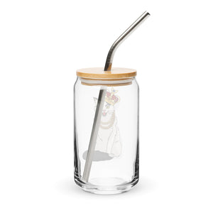Sir Pounce Can-shaped glass