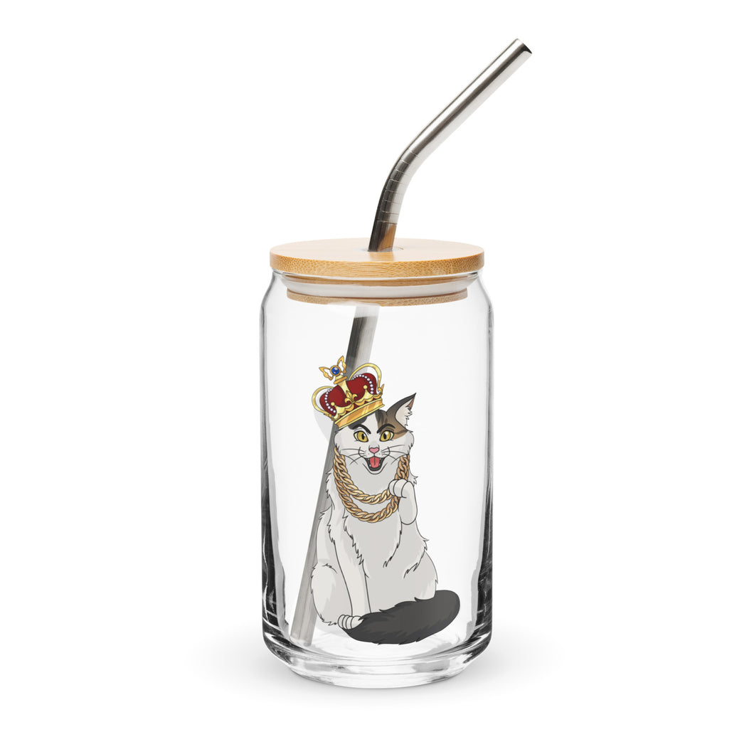 Sir Pounce Can-shaped glass