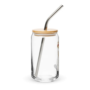 Sir Pounce Can-shaped glass