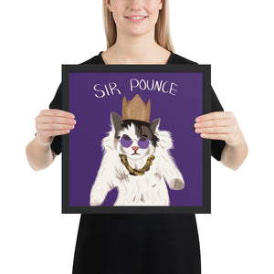 Sir Pounce - Framed poster