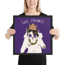 Load image into Gallery viewer, Sir Pounce - Framed poster
