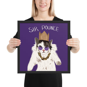 Sir Pounce - Framed poster