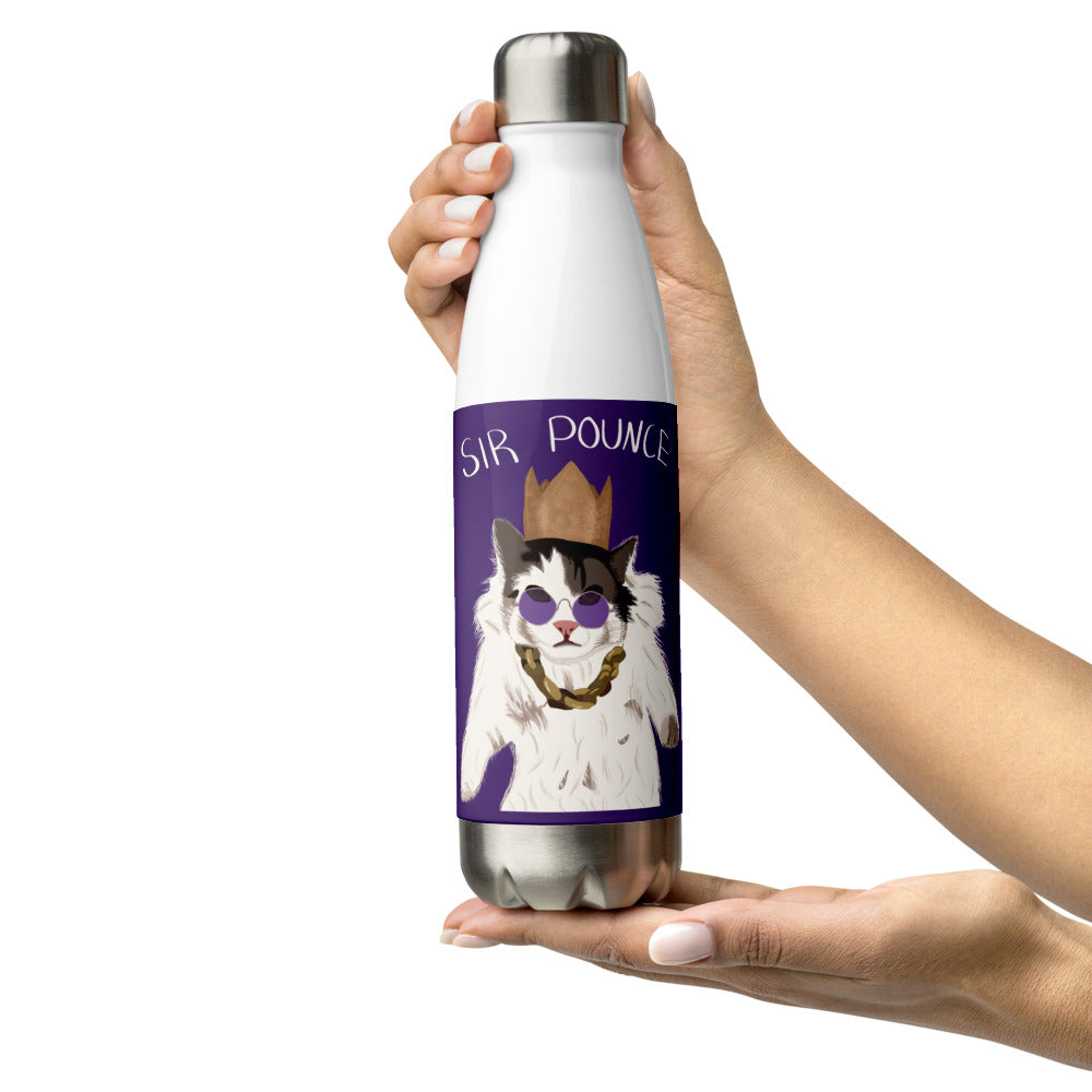Sir Pounce - Stainless Steel Water Bottle