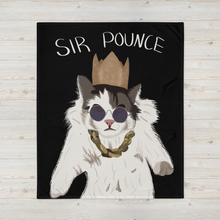 Load image into Gallery viewer, Sir Pounce - Throw Blanket
